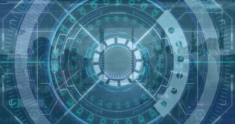 Futuristic Digital Overlay on Business People Concept - Download Free Stock Images Pikwizard.com