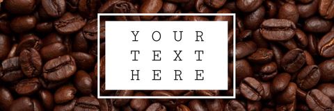 Customizable Coffee Bean Background for Marketing Designs - Download Free Stock Templates Pikwizard.com