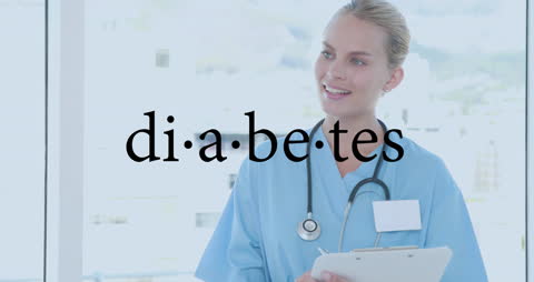Healthcare Professional With Diabetes Awareness Message