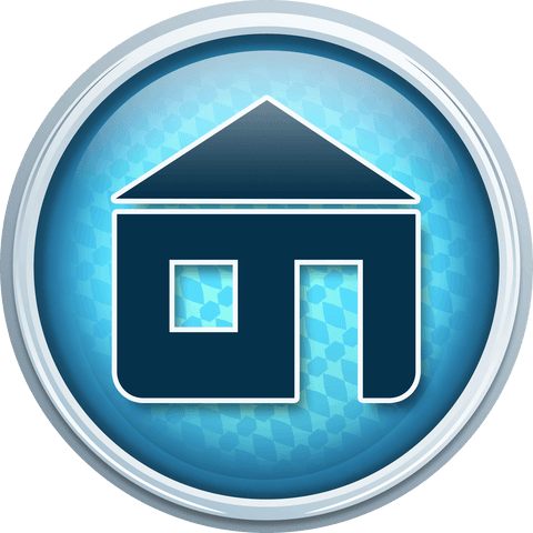 Transparent Blue Circular Home Icon With Abstract Pattern - Download Free Stock Videos Pikwizard.com