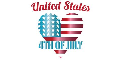 Patriotic Heart Design Celebrating Fourth of July - Download Free Stock Images Pikwizard.com