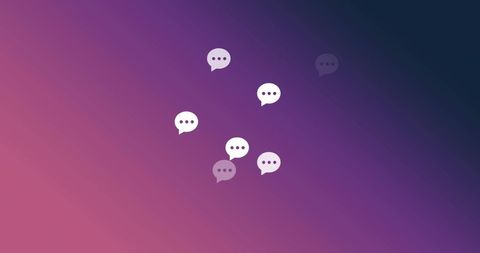 Social Media Communication on Gradient Background - Download Free Stock Images Pikwizard.com