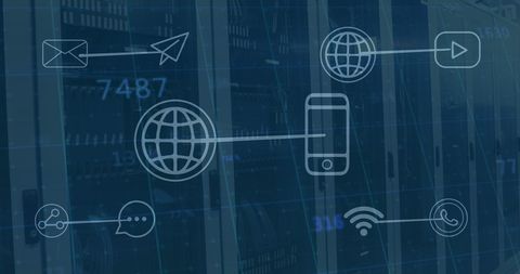 Digital connectivity: global communication and server technology
