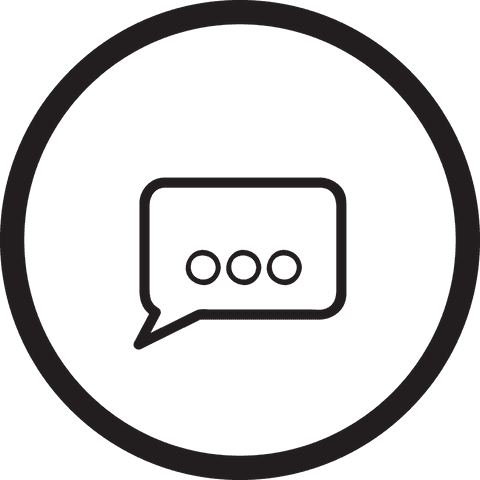 black speech bubble icon on transparent background - Download Free Stock Videos Pikwizard.com