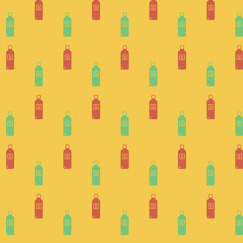 Seamless Pattern with Bottles on Transparent Background with Yellow Hue - Download Free Stock Videos Pikwizard.com