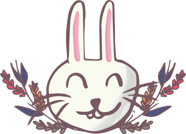 Adorable White Bunny in Vector Art on Transparent Background - Download Free Stock Videos Pikwizard.com