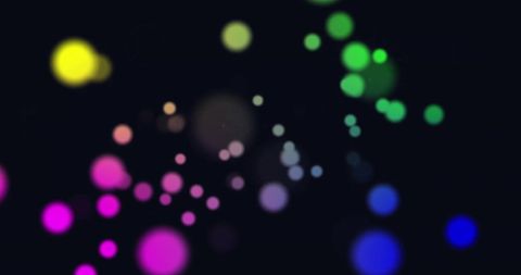 Colorful Light Spots Glowing Over Black Background - Download Free Stock Images Pikwizard.com