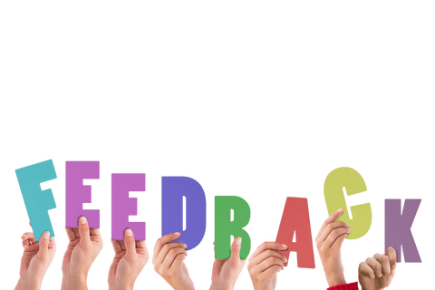 hands holding colorful feedback letters on transparent background - Download Free Stock Videos Pikwizard.com