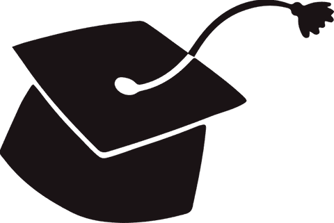 academic mortarboard cap silhouette with transparent background - Download Free Stock Videos Pikwizard.com
