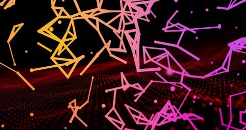 abstract network connection in digital space - Download Free Stock Images Pikwizard.com