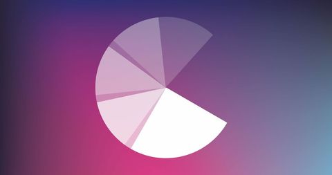 Abstract Pie Chart on Gradient Background Highlighting Data Analysis - Download Free Stock Images Pikwizard.com