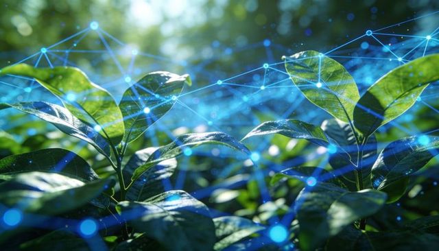 Connecting green leaves with blue network for smart agriculture and IoT