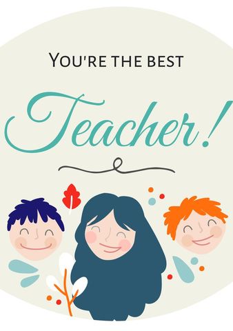 Teacher Appreciation Template with Happy Children Illustration - Download Free Stock Templates Pikwizard.com