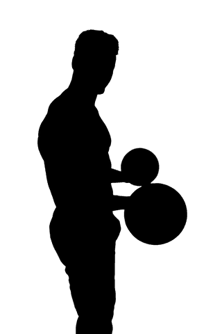 transparent silhouette of male athlete lifting barbell - Download Free Stock Videos Pikwizard.com