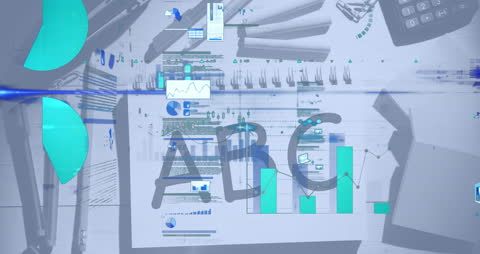 Digital Education Concept with Data and Stat Graphics