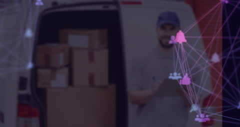 Connected Global Delivery Network Concept