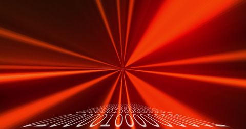 Glowing Binary Code with Red Neon Background for Data Security Concept - Download Free Stock Images Pikwizard.com