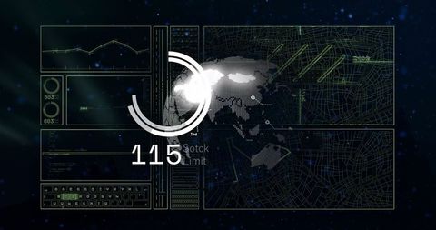 Futuristic Digital Interface with Global Analytics Dashboard - Download Free Stock Images Pikwizard.com