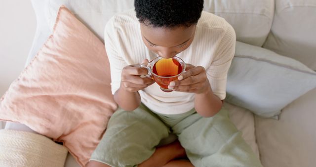 Relaxing Afternoon with Aromatic Tea at Home - Download Free Stock Images Pikwizard.com