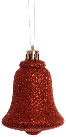 transparent red glitter christmas bell ornament hanging - Download Free Stock Videos Pikwizard.com