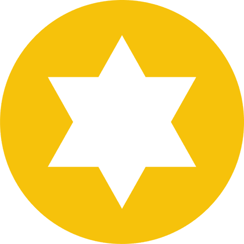 yellow circle with star hole on transparent background - Download Free Stock Videos Pikwizard.com
