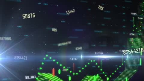 Digital Interface with Dynamic Stock Market Data Visualization