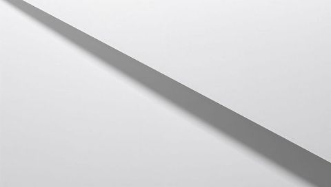 Diagonal Band Dividing Smooth Grayscale Planes Casting Soft Shadow