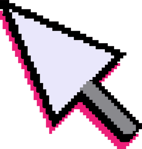 retro pixel art pointer arrow with transparent background - Download Free Stock Videos Pikwizard.com