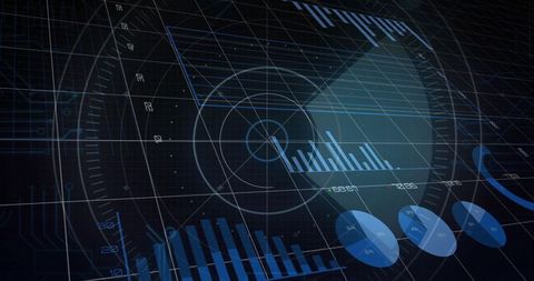 dynamic financial data overlay with abstract interface theme - Download Free Stock Images Pikwizard.com