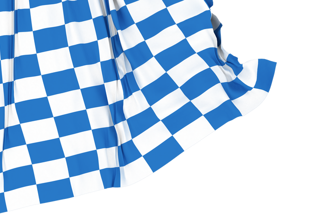 Transparent Blue and White Racing Flag on Checkered Background - Download Free Stock Videos Pikwizard.com