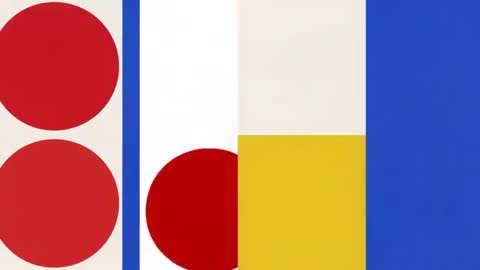 Dynamic Geometric Shapes with Looping Motion in Minimalist Design