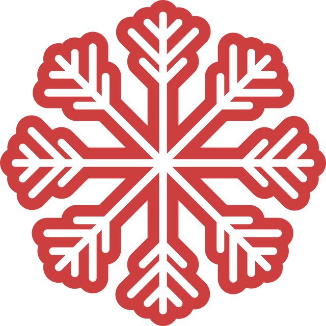 Transparent Christmas Snowflake Illustration on Red Transparent Background - Download Free Stock Videos Pikwizard.com