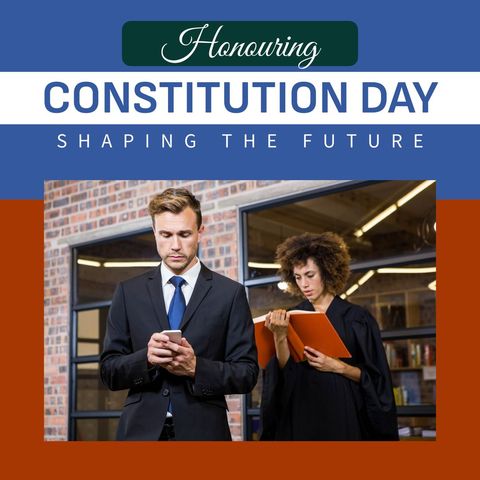 businesspeople honoring constitution day with documents - Download Free Stock Templates Pikwizard.com