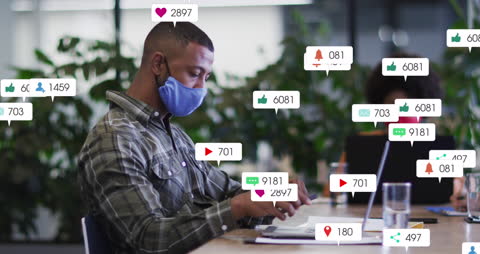 Professional Engaging Multiple Social Media Platforms with Interactions