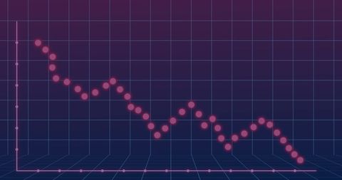 Futuristic Financial Chart with Declining Trend - Download Free Stock Images Pikwizard.com