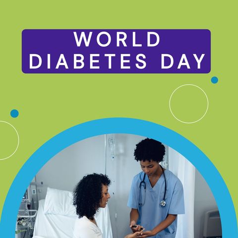 World Diabetes Day Awareness with Doctor Providing Care