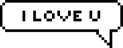 Digital I Love You Speech Bubble Design on Transparent Background - Download Free Stock Videos Pikwizard.com