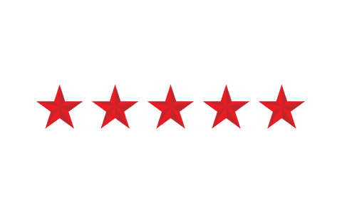 Transparent Red Stars Icon Representing Five Star Quality Rating - Download Free Stock Videos Pikwizard.com