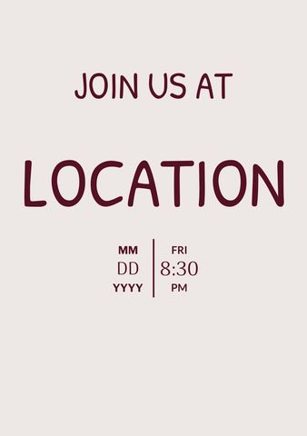 Minimalistic Event Invitation Template - Download Free Stock Templates Pikwizard.com