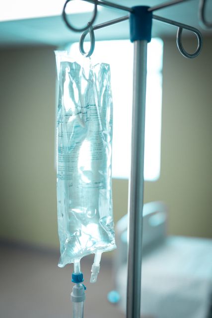 Close-Up of IV Drip in Hospital Room - Download Free Stock Photos Pikwizard.com