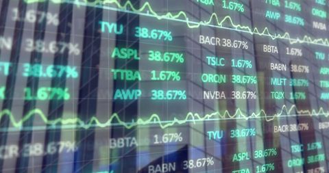 stock market trends reflected on modern building glass - Download Free Stock Images Pikwizard.com