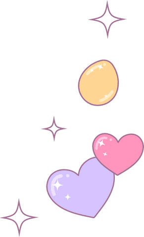Whimsical Pastel Hearts and Stars on Transparent Background - Download Free Stock Videos Pikwizard.com