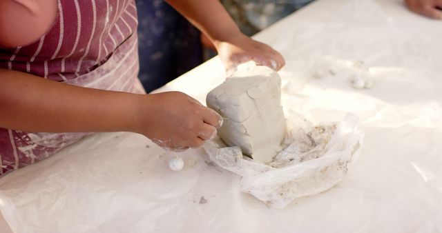 Person Shaping Clay Craft Piece - Download Free Stock Images Pikwizard.com