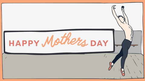 Happy Mothers Day Message Transparent Illustrated Dance Design