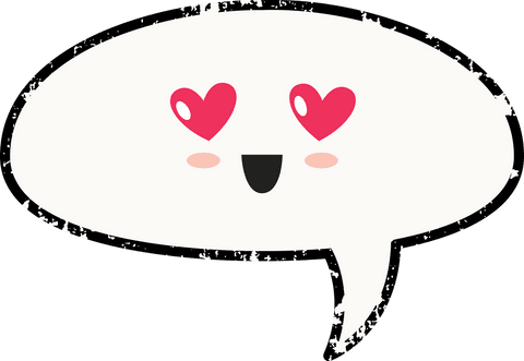 Heart Eyes Emoji Speech Bubble on Transparent Background - Download Free Stock Videos Pikwizard.com