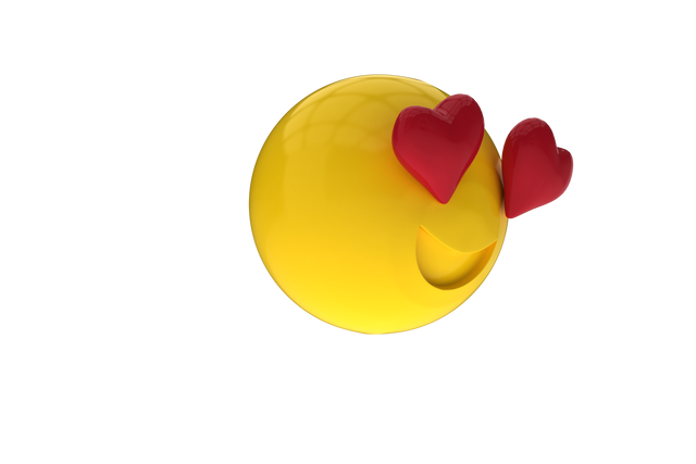 Three Dimensional Yellow Emoji with Heart Eyes on Transparent Background - Download Free Stock Videos Pikwizard.com