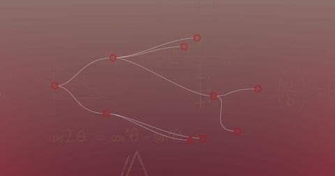 connecting dots with equations in gradient background innovation theme - Download Free Stock Images Pikwizard.com