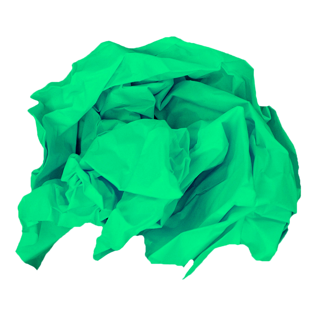 Transparent PNG Illustration of Green Crumpled Paper Isolated on Blank Background - Download Free Stock Videos Pikwizard.com