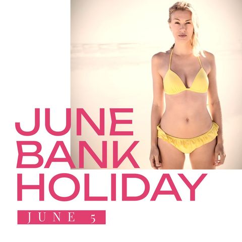 summer vibes: june bank holiday at beach - Download Free Stock Templates Pikwizard.com
