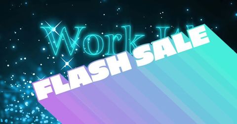 Dynamic Flash Sale Promotional Banner with Futuristic Design